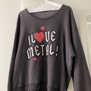 Wild Fox “I Love Metal” sweater
